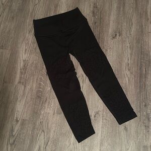 Victoria’s Secret leggings with leopard detailing on legs. Worn once.